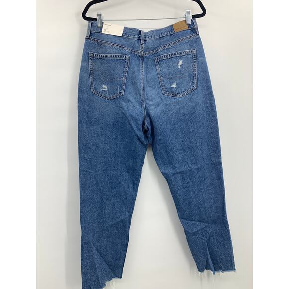 American Eagle Outfitters Womens Frayed Hem Mom Jeans Size 12/ 31W NEW - Picture 14 of 14